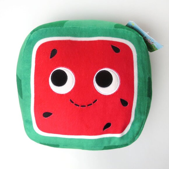 Yummy World 10" Kenji Square Watermelon Plush - Picture 4 of 8